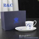 ROYAL COPENHAGEN DENMARK BLUE FLUTED CUP DISHES