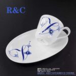 ROYAL COPENHAGEN DENMARK BLUE FLUTED CUP DISHES