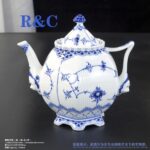ROYAL COPENHAGEN DENMARK BLUE FLUTED CUP DISHES