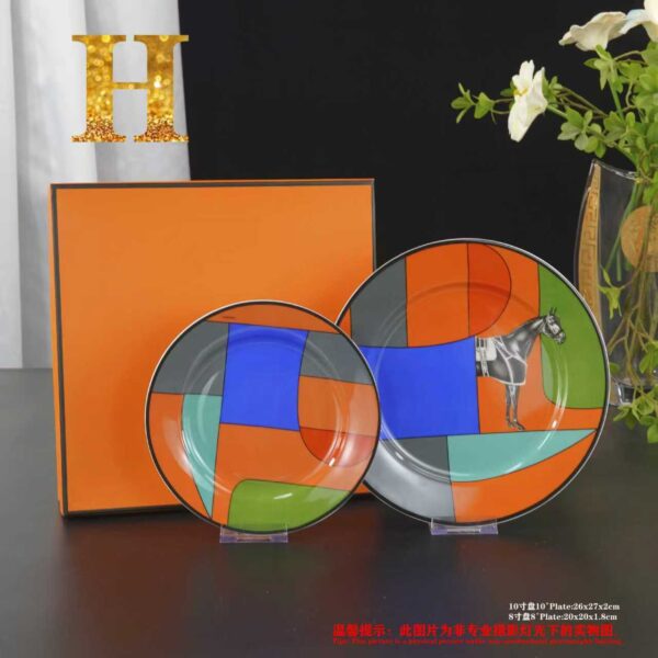 Hermes horse La Serpentine porcelain dinnerware Mug Cup Set