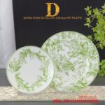 Dior Dinner Plate Lily of the Valley, Green/Red/Blue