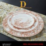 Dior Dinner Plate Lily of the Valley, Green/Red/Blue