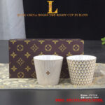 LV Ashtray Rectangular Gold Ashtray Plate Dishes Cups