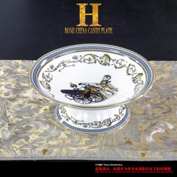 Hermes La Promenade de Longchamps dishes coffee cup saucer fruit plate