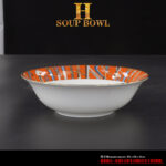Orange Bone china coffee cup and saucer suit Dinnerware set