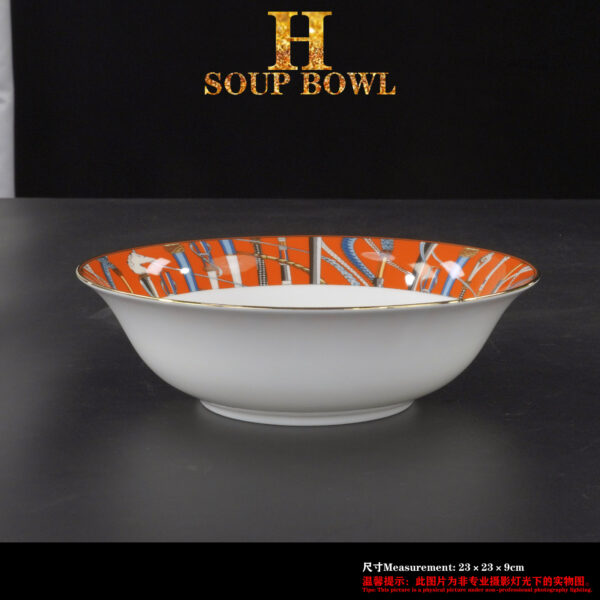Orange Bone china coffee cup and saucer suit Dinnerware set