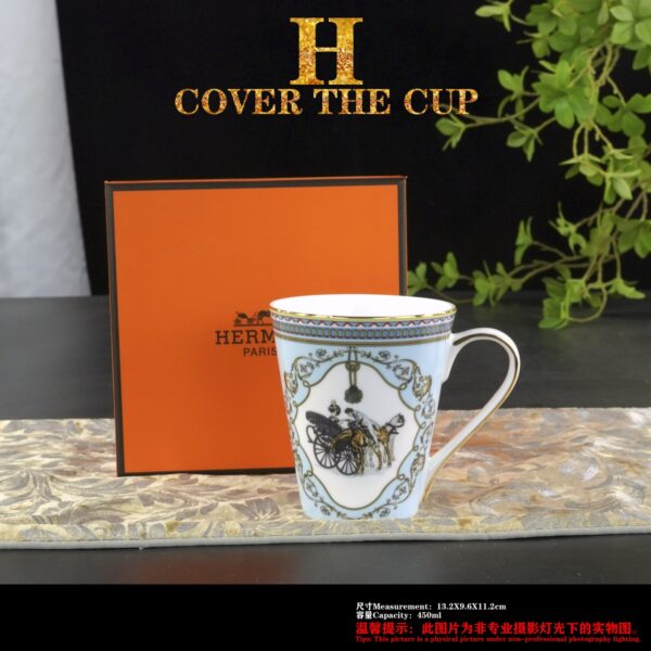 Hermes La Promenade de Longchamps dishes coffee cup saucer fruit plate