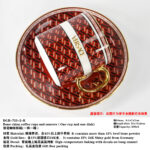 Versace X Rosenthal La Greca Signature Service Plate Tea cup and saucer - Red