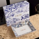 Dior Blue and White Series Bone Porcelain Dinnerware Sliverware Coffee Cup Set .