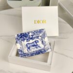 Dior Toile de Jouy teacup and saucer set in a white and blue
