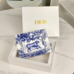 Dior Toile de Jouy teacup and saucer set in a white and blue