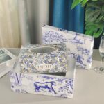 Dior Blue and White Series Bone Porcelain Dinnerware Sliverware Coffee Cup Set .