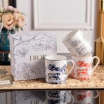 Dior Toile de Jouy china ware dinnerware dishes red