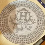 20.5cm Porcelain Dinner Plate, Mosaic Geometric Pattern Decorative Plate for Tableware